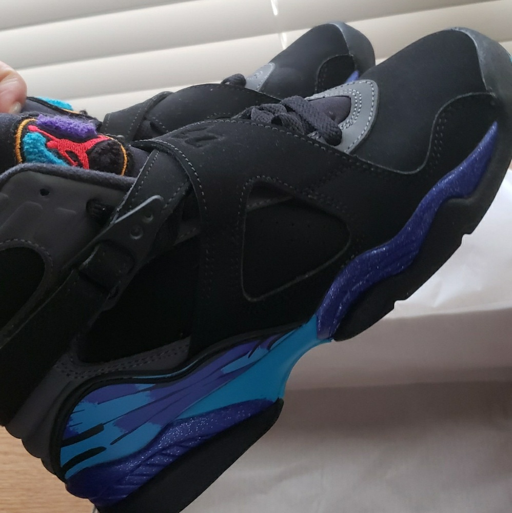 Jordan 8 Aqua GS Size 5y